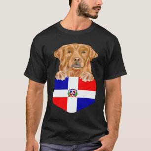 Camiseta Perro Retriever Dorado De La Bandera De La Repúbli