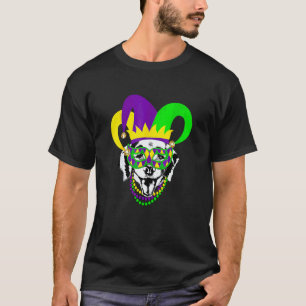 Camiseta Perro Retriever Dorado de Mardi Gras  Mardi Gras