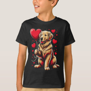 Camiseta Perro Retriever Dorado Dueño de Perro Día de San V