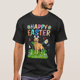 Camiseta Perro Retriever Dorado Feliz Caza de Huevos de Pas
