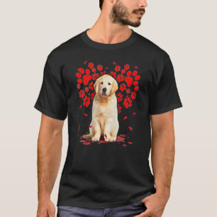 Camiseta Perro Retriever Dorado Lindo San Valentín Corazón 
