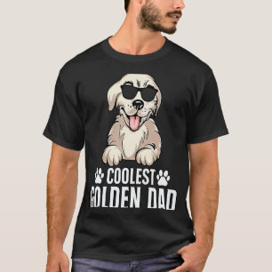 Camiseta Perro Retriever Dorado Más Genial del Papá Diciend