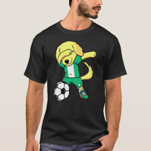 Camiseta Perro Retriever Dorado Nigeriano de Fútbol con Dab