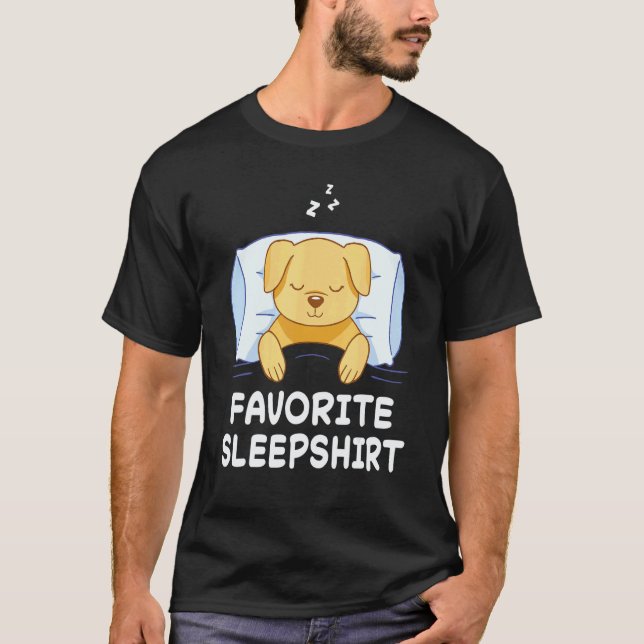 Camiseta Perro Retriever Dorado Siesta Durmiendo Dormir Pij (Anverso)