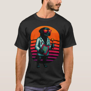 Camiseta Perro Retro con Terapeuta Físico de Terapia de Eje