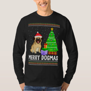 Camiseta Perro retro de Feliz Dogmas con Navidades de Santa