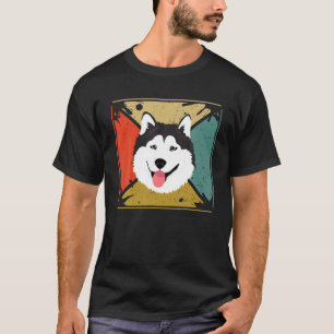 Camiseta Perro retro Husky Perro Lover Amor Mascota Guay