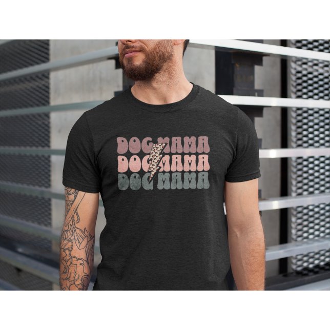 Camiseta Perro retro Mama-Leopard Mama-Dog Lover-Cute (Subido por el creador)