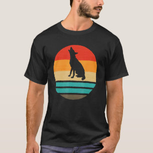 Camiseta Perro retro pastor alemán