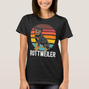 Camiseta Perro Retro Rottweiler 28