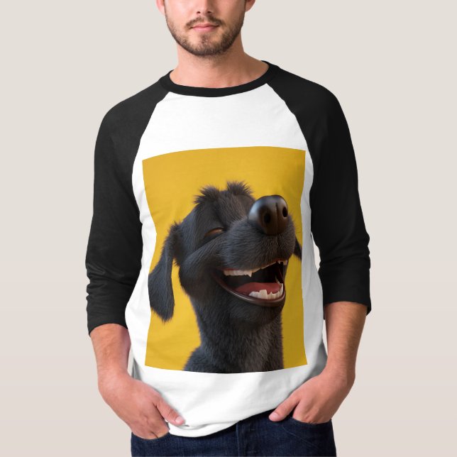 Camiseta perro riendo (Anverso)