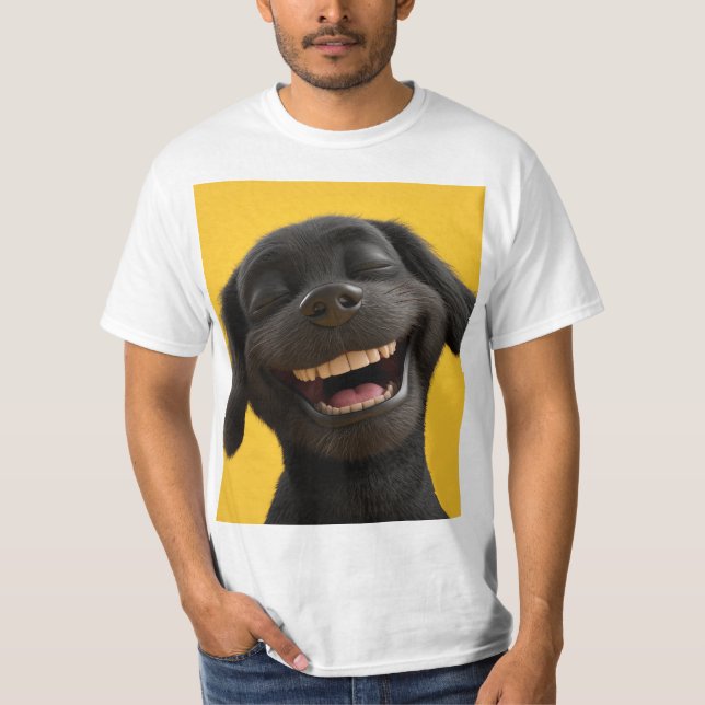 Camiseta perro riendo (Anverso)