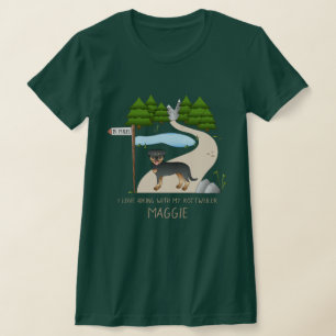 Camiseta Perro Rodrigo Negro Y Tan Rottweiler Por Una Ruta