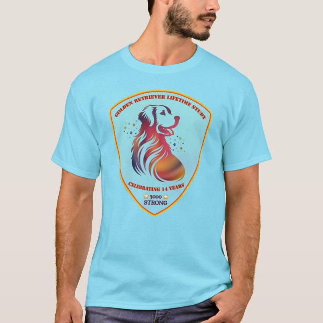 Camiseta Perro Rojo Azul (Anverso)