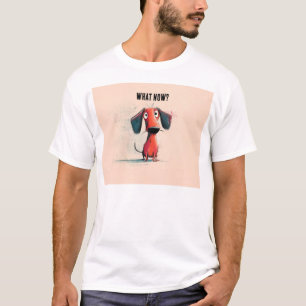 Camiseta Perro Rojo Divertido – Arte de Mascota de Dibujos