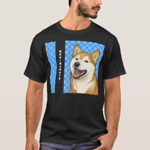 Camiseta Perro rojo feliz del japonés de Shiba Inu