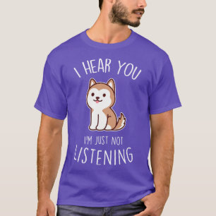 Camiseta Perro Rojo Husky No Escuchar
