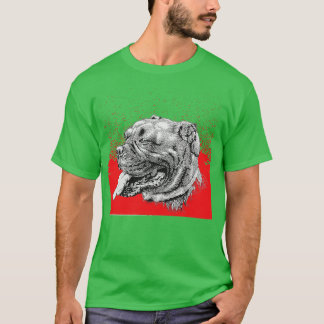 Camiseta perro rojo lindo