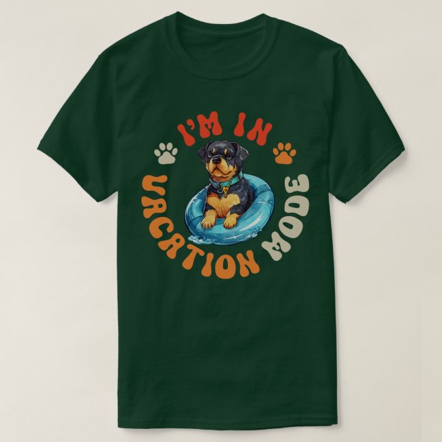 Camiseta Perro Rottie (Diseño del anverso)