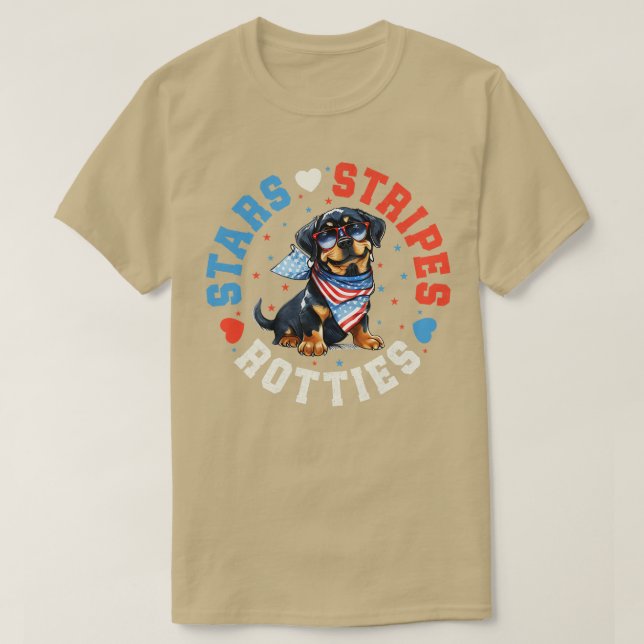 Camiseta Perro Rottie 1 (Diseño del anverso)