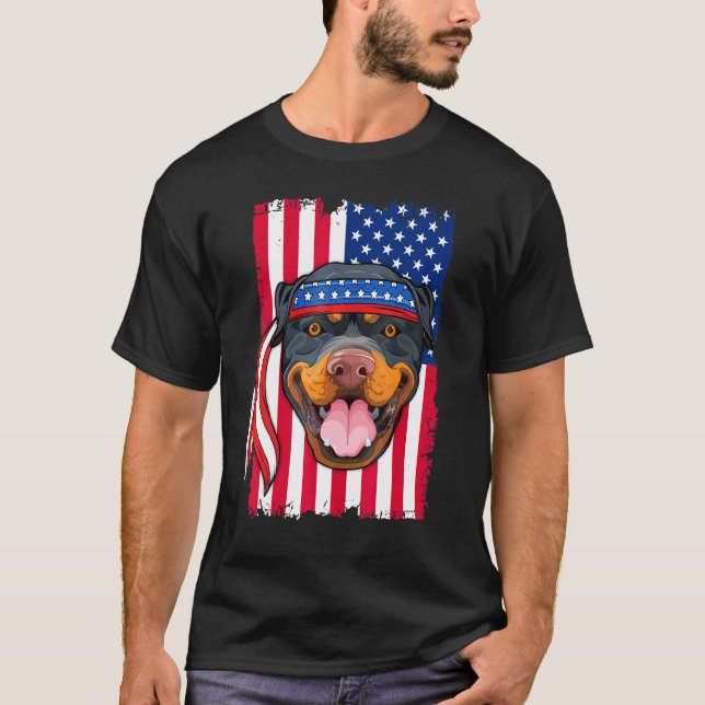 Camiseta Perro Rottweiler (Anverso)