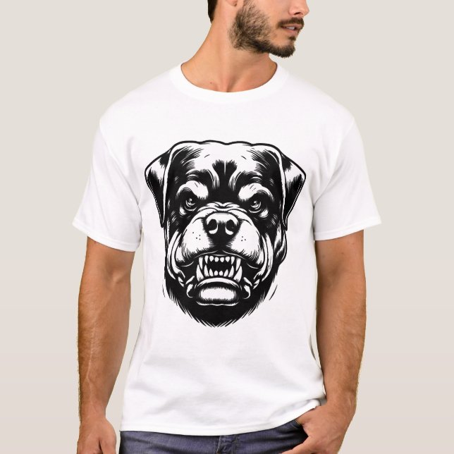 Camiseta Perro Rottweiler (Anverso)