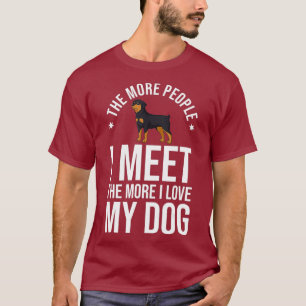 Camiseta Perro Rottweiler Cachorros Dueño Lover