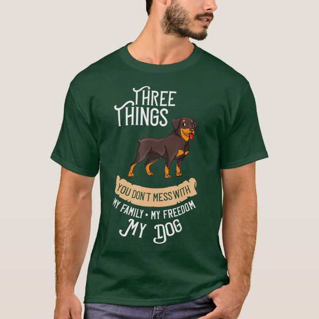 Camiseta Perro Rottweiler Cachorros Dueño Lover (Anverso)