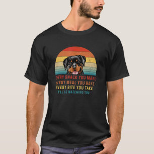 Camiseta Perro Rottweiler Cada Snack Que Comes