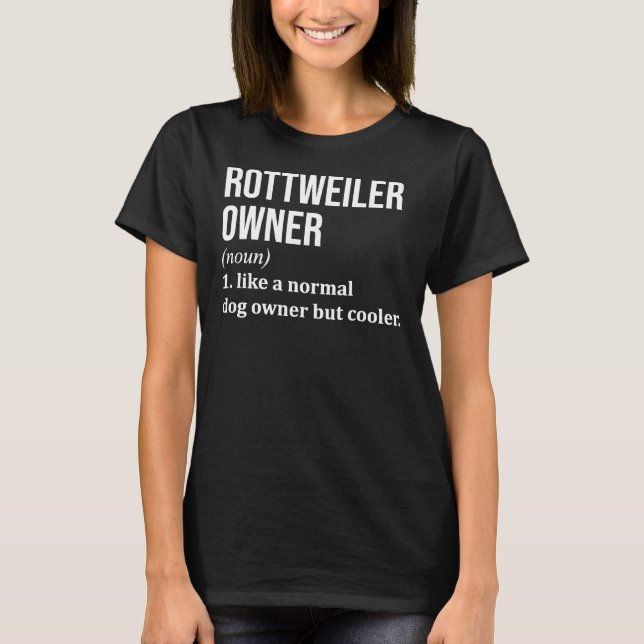 Camiseta Perro Rottweiler Para Mujeres (Anverso)