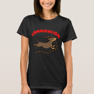 Camiseta Perro salchicha caníbal
