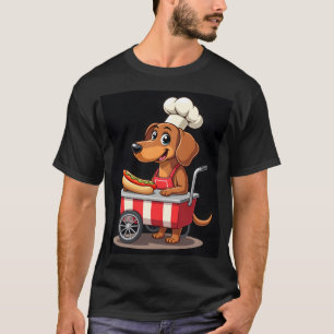 Camiseta Perro salchicha divertido sandwich salchicha