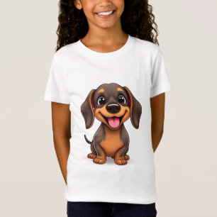 Camiseta Perro salchicha lindo