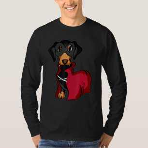Camiseta Perro Salchicha Vampiro Dachshund Perro Halloween