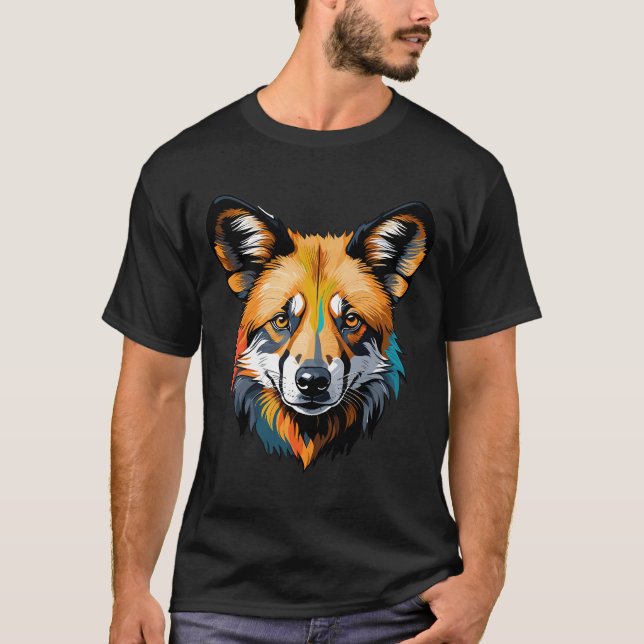 Camiseta Perro salvaje africano (Anverso)