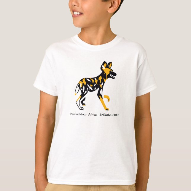 Camiseta Perro salvaje africano de Guay - Animales en pelig (Anverso)