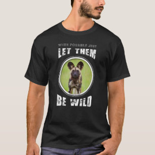 Camiseta Perro salvaje africano en peligro de extinción