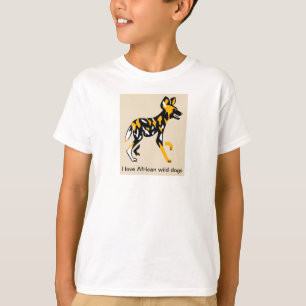 Camiseta Perro salvaje africano - Perro pintado - Gráfico a