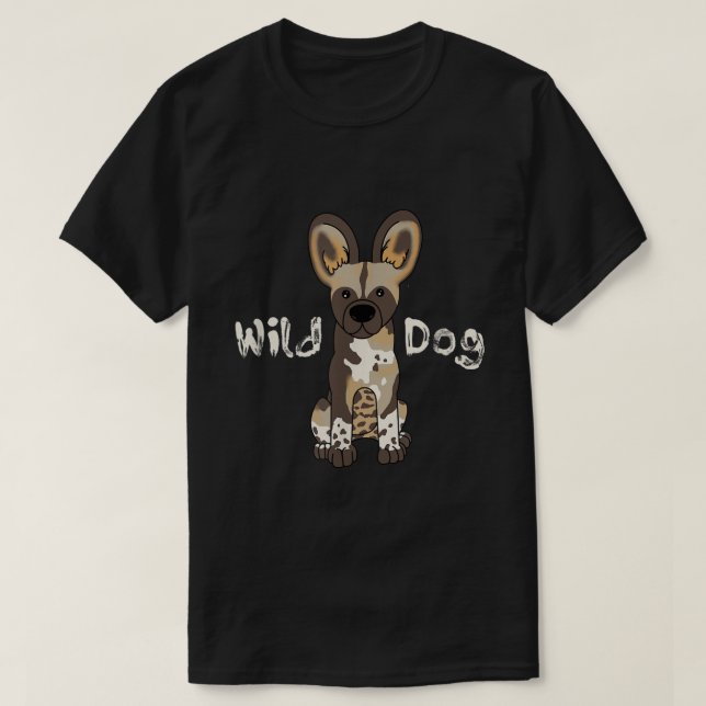 Camiseta Perro salvaje de África (Diseño del anverso)