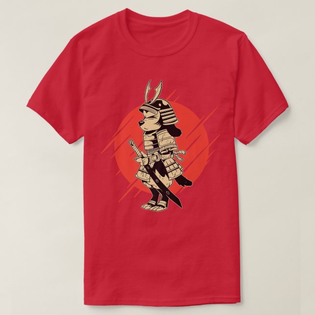 Camiseta Perro Samurai (2) (Diseño del anverso)