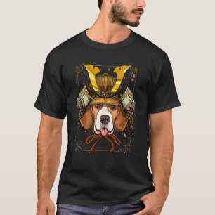 Camiseta Perro Samurái Beagle Guerrero Japonés Bushido Japó