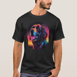 Camiseta Perro San Bernardo Colorido Papá Mamá Graffity