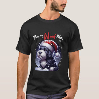 Camiseta Perro Santa Claus mascota disculpa a los hombres N