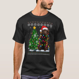 Camiseta Perro Santa Hat de Newfoundland