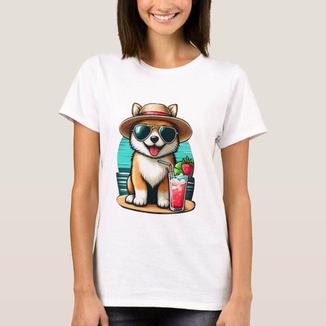 Camiseta Perro sarcástico y gracioso (Anverso)