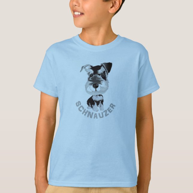 Camiseta Perro Schnauzer (Anverso)