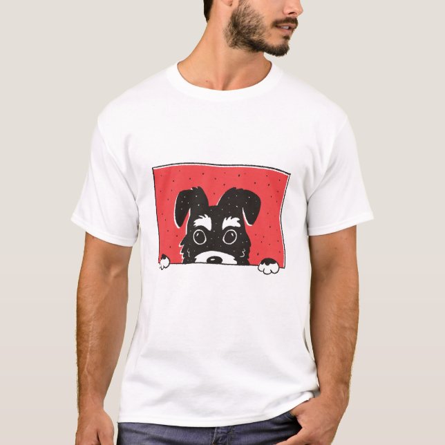 Camiseta Perro Schnauzer (Anverso)
