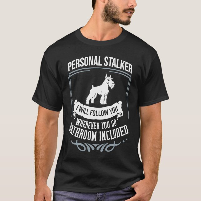 Camiseta Perro Schnauzer cachorros Dueño Lover 2 (Anverso)