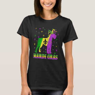 Camiseta Perro Schnauzer Carnaval Mardi Gras Bufón Cuentas