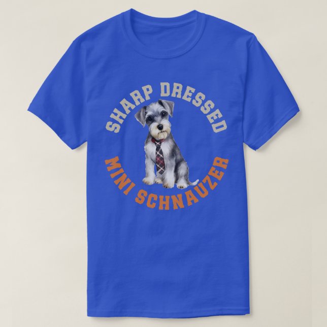 Camiseta Perro Schnauzer en miniatura (Diseño del anverso)
